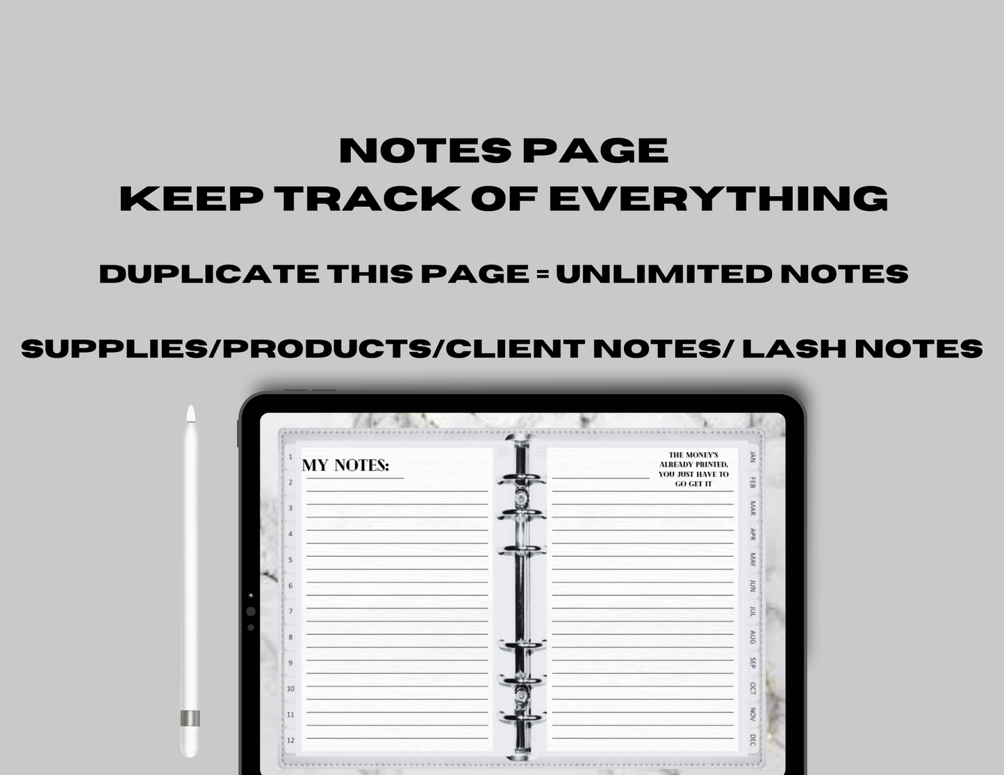 Digital Lash Tech Client Record & Consent Form Book