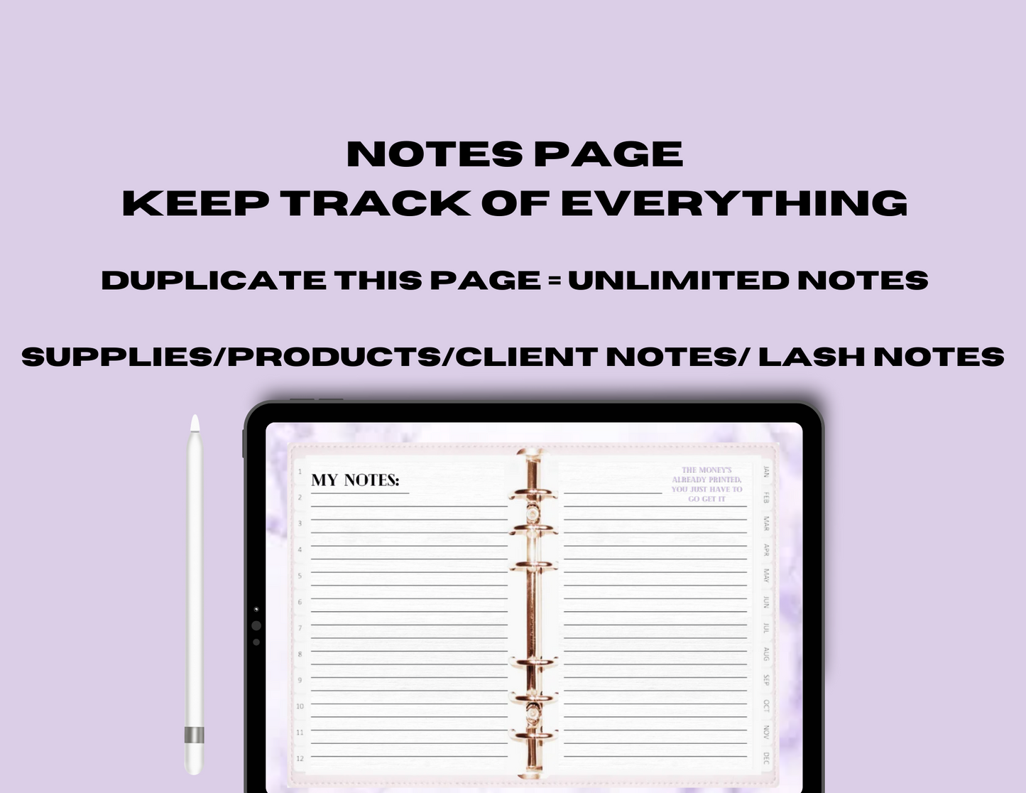 Digital Lash Tech Client Record & Consent Form Book