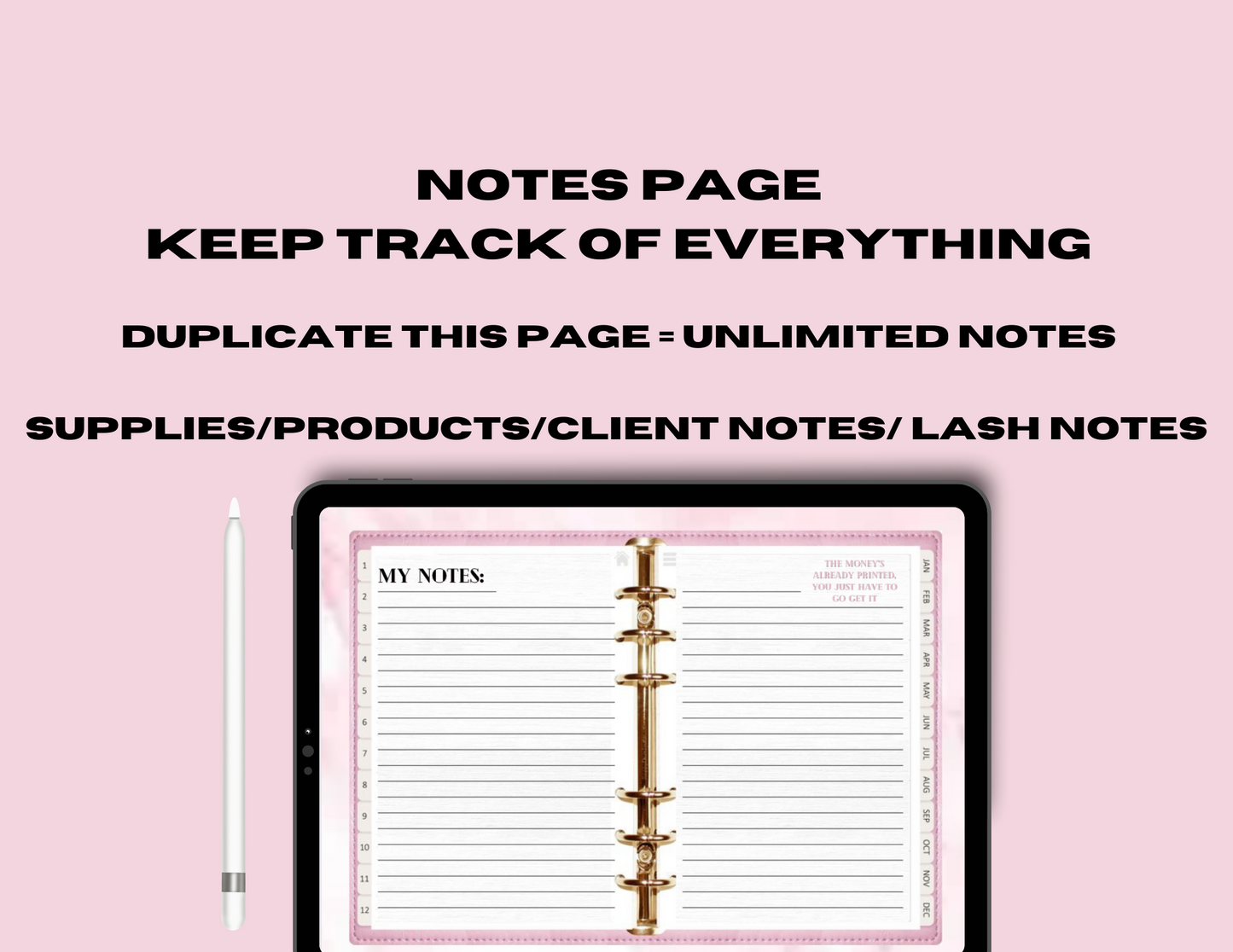 Digital Lash Tech Client Record & Consent Form Book